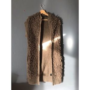 All saints sweater wool coat
